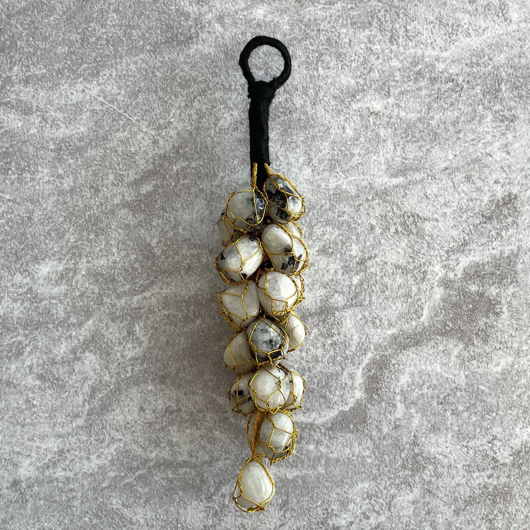 Mini Tumble Hanger - Rainbow Moonstone Mini Tumble Hanger - Rainbow Moonstone